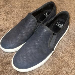 Black slip on shoes